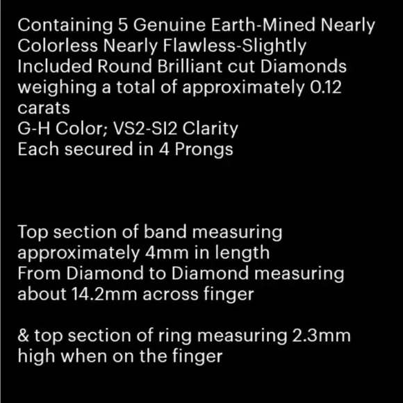 14kt gold Diamond ring size 7 - Picture 7 of 9